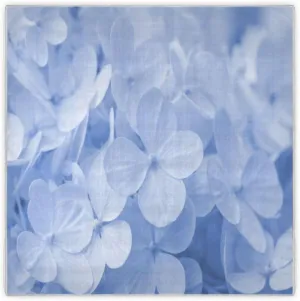 35" Square Neck Scarf Headscarf Lightweight Women Silk Like Curly Headband Tie Sleeping at Night Fashion Bandana Light Blue Hydrangea
