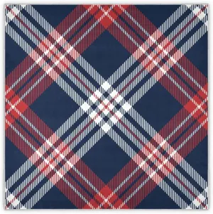 35" Square Neck Scarf Headscarf Lightweight Women Silk Like Curly Headband Tie Sleeping at Night Fashion Bandana Navy Blue Red Check Plaid