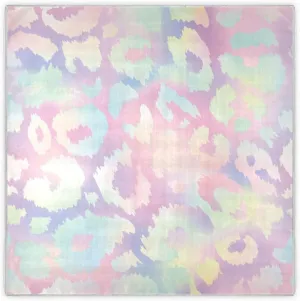 35" Square Neck Scarf Headscarf Lightweight Women Silk Like Curly Headband Tie Sleeping at Night Fashion Bandana Rainbow Animal Skin