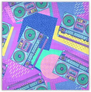 35" Square Neck Scarf Headscarf Lightweight Women Silk Like Curly Headband Tie Sleeping at Night Fashion Bandana Retro Recorder