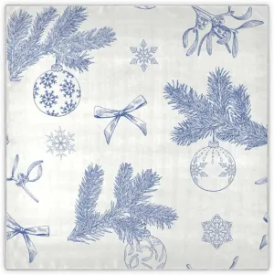 35" Square Neck Scarf Headscarf Lightweight Women Silk Like Curly Headband Tie Sleeping at Night Fashion Bandana Toile Art Christmas