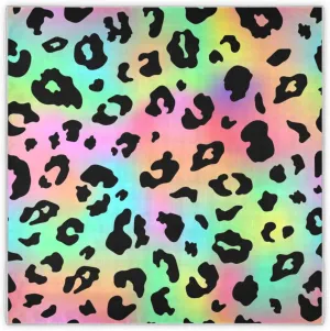 35" Square Neck Scarf Headscarf Lightweight Women Silk Like Curly Headband Tie Sleeping at Night Fashion Bandana Trendy Neon Leopard
