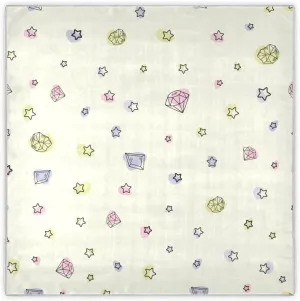 35" Square Neck Scarf Headscarf Lightweight Women Silk Like Curly Headband Tie Sleeping at Night Fashion Bandana Vintage Style Flowers Colorful Crystals Gems