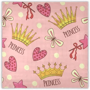35" Square Neck Scarf Headscarf Lightweight Women Silk Like Curly Headband Tie Sleeping at Night Fashion Bandana Vintage Style Flowers Crowns Wands