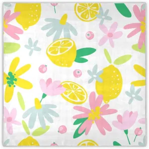 35" Square Neck Scarf Headscarf Lightweight Women Silk Like Curly Headband Tie Sleeping at Night Fashion Bandana Yellow Lemon White