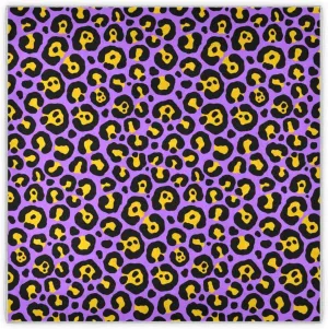 35" Square Neck Scarf Headscarf Lightweight Women Silk Like Curly Headband Tie Sleeping at Night Fashion Bandana Yellow Purple Leopard