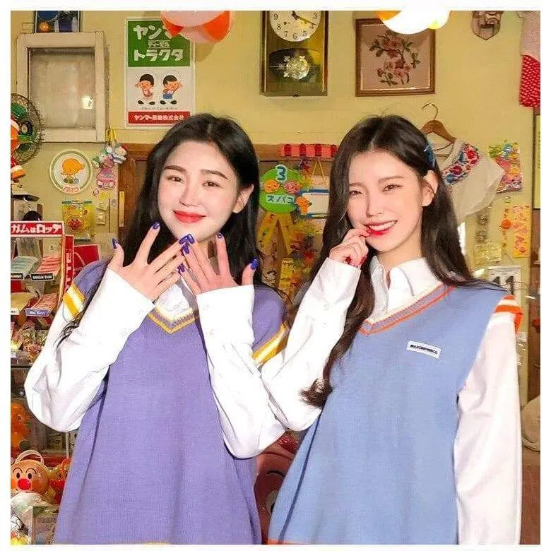 4 Colors Korean Fashion Style Kawaii Pastel Candy Vest EG16896