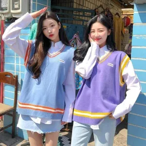 4 Colors Korean Fashion Style Kawaii Pastel Candy Vest EG16896