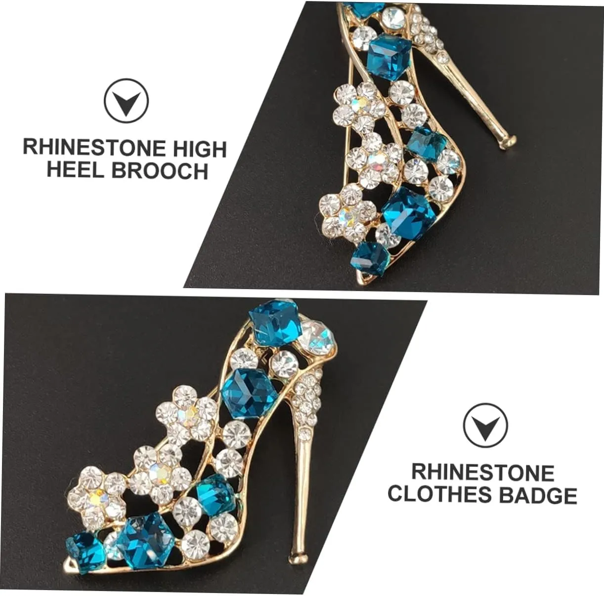 4 Pcs Badge Diamond Jewelry Diamond Heels Rhinestone Heels Decorative Corsage Brooches Rhinestone