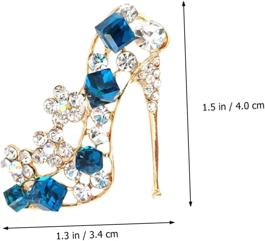 4 Pcs Badge Diamond Jewelry Diamond Heels Rhinestone Heels Decorative Corsage Brooches Rhinestone