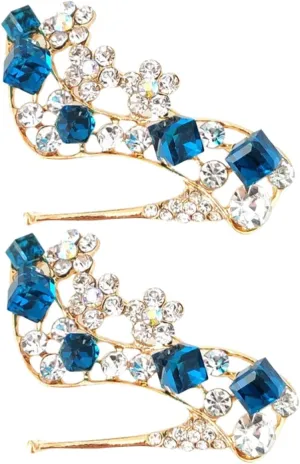4 Pcs Badge Diamond Jewelry Diamond Heels Rhinestone Heels Decorative Corsage Brooches Rhinestone