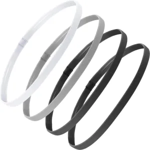 4 Pieces Elastic Sports Headbands Thick Non-Slip Hair Bands for Women and Men