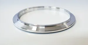 4.000" V-Band "Male   O-Ring" Flange (0.375" Overall Thickness) 6061 Aluminum