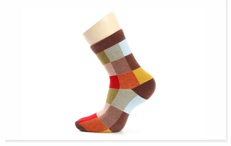 5 Pairs/Lot Combed Cotton Men'S Socks Compression