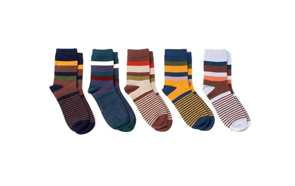 5 Pairs/Lot Combed Cotton Men'S Socks Compression