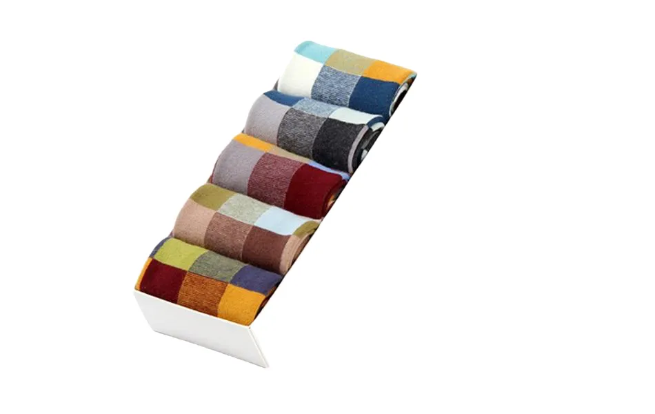 5 Pairs/Lot Combed Cotton Men'S Socks Compression