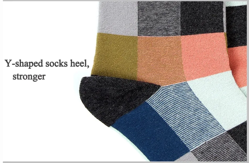 5 Pairs/Lot Combed Cotton Men'S Socks Compression