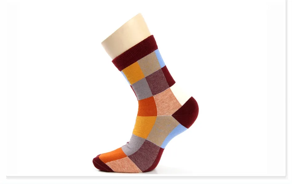 5 Pairs/Lot Combed Cotton Men'S Socks Compression