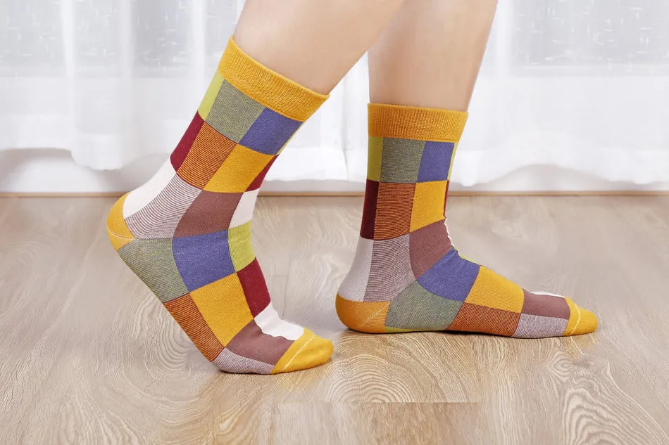 5 Pairs/Lot Combed Cotton Men'S Socks Compression