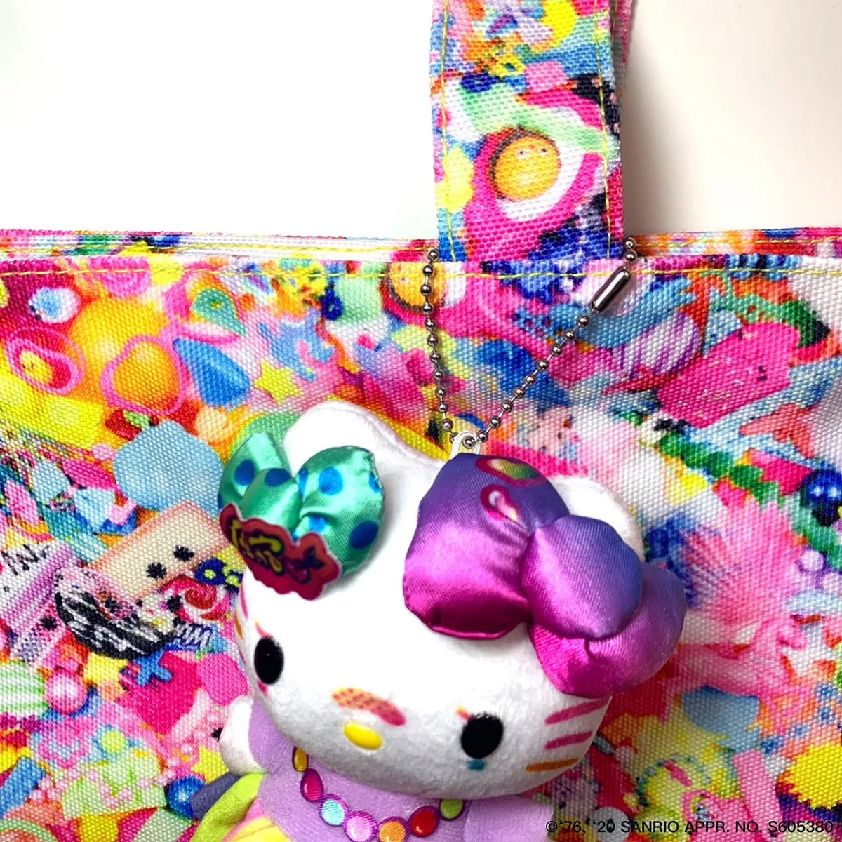 6% Dokidoki Kawaii Monster Cafe & Hello Kitty mascot keychain