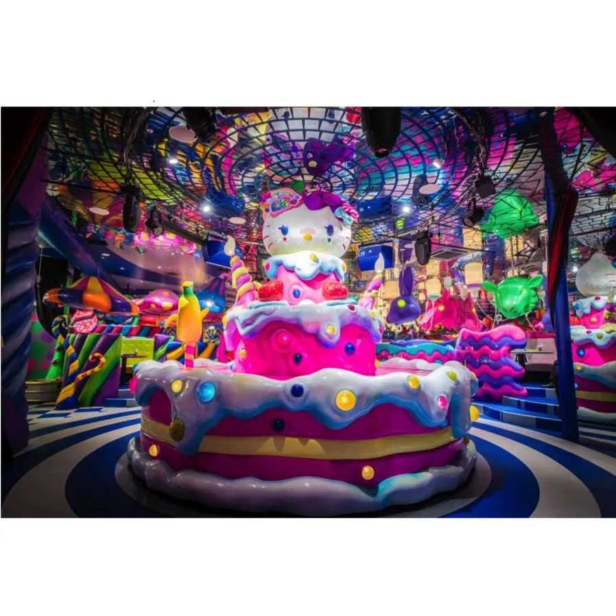 6% Dokidoki Kawaii Monster Cafe & Hello Kitty mascot keychain