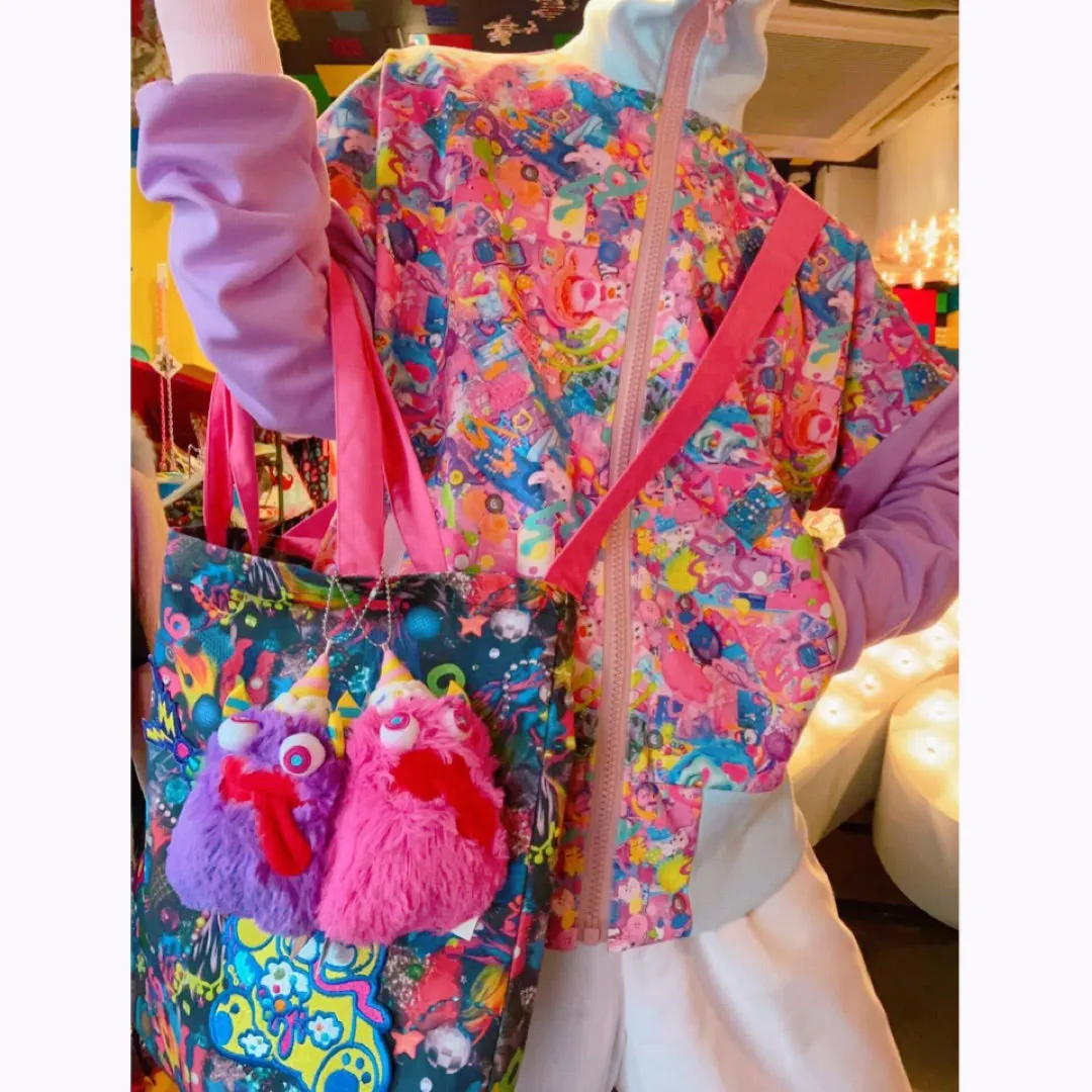 6% Dokidoki Kawaii Monster Cafe "Choppy" mascot keychain