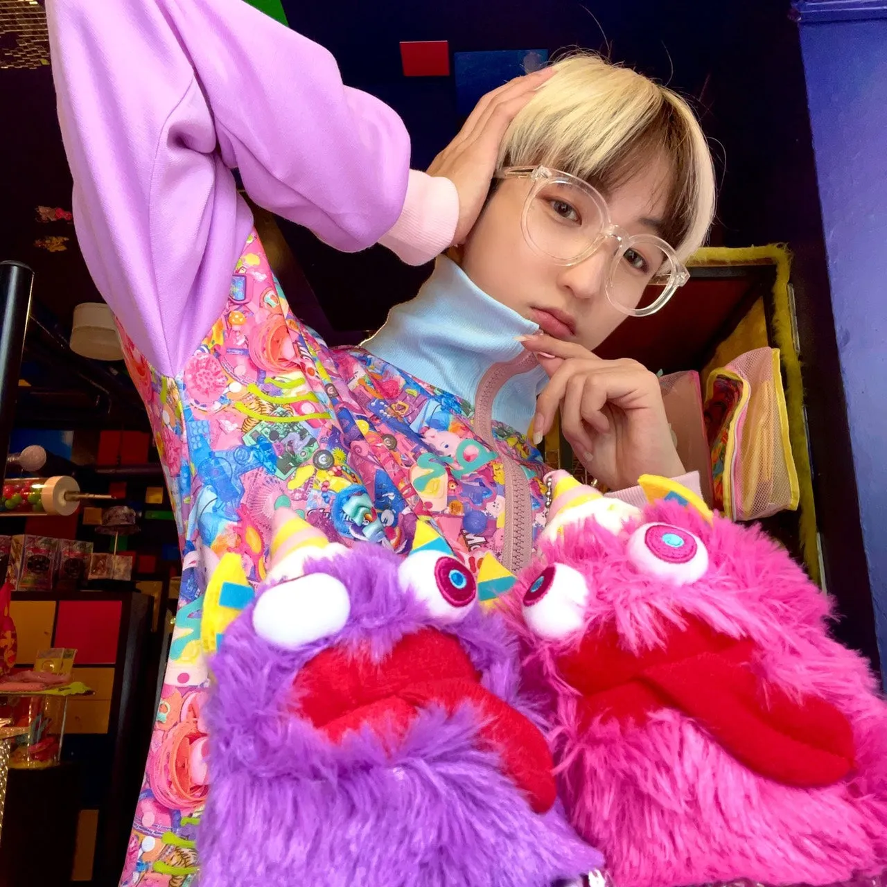 6% Dokidoki Kawaii Monster Cafe "Choppy" mascot keychain
