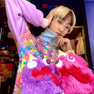 6% Dokidoki Kawaii Monster Cafe "Choppy" mascot keychain
