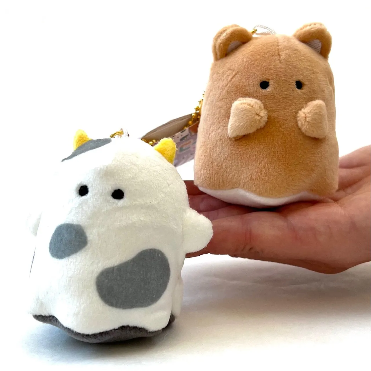 63309 CRUX FARM GHOST BUDDIES PLUSH CHARMS-3 Pairs