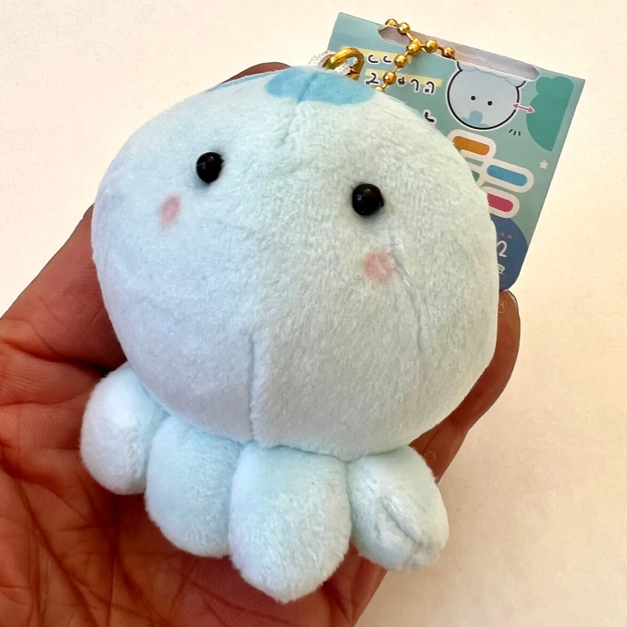 63344 CRUX BLUE OCTOPUS PLUSH CHARM-3