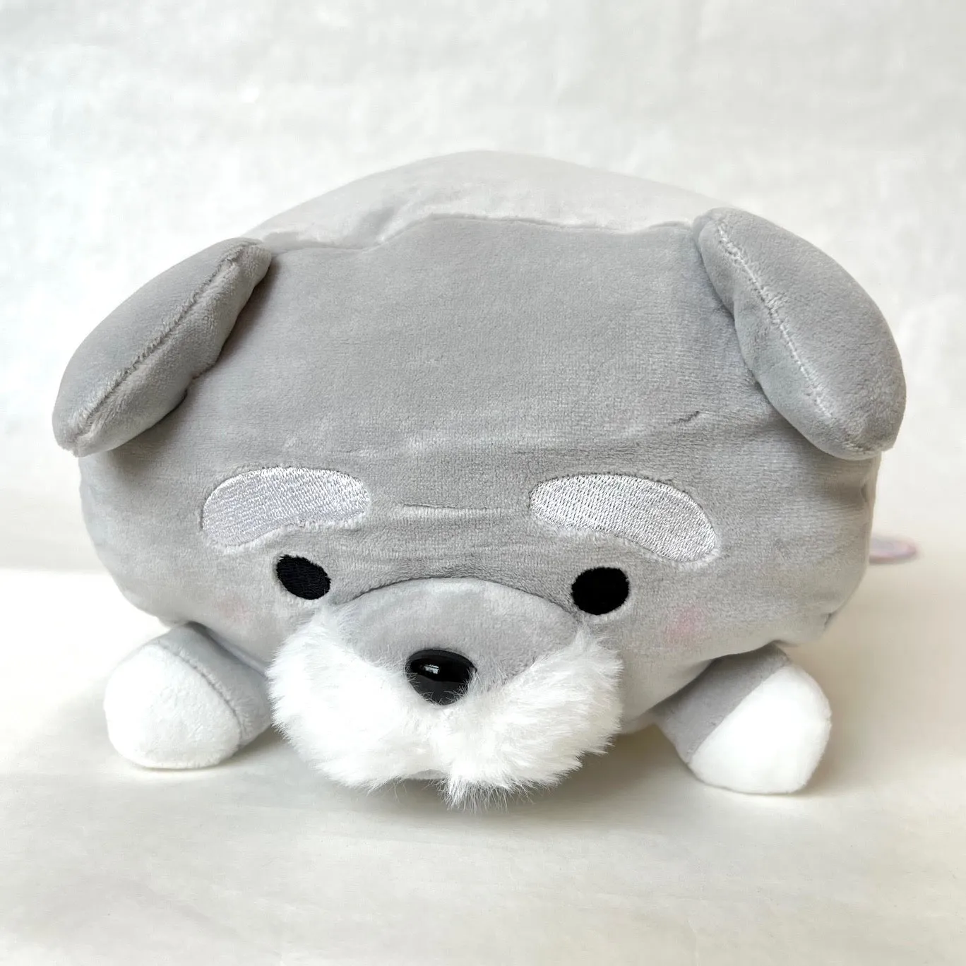 63368 GREY DOG PILLOW PLUSH-3