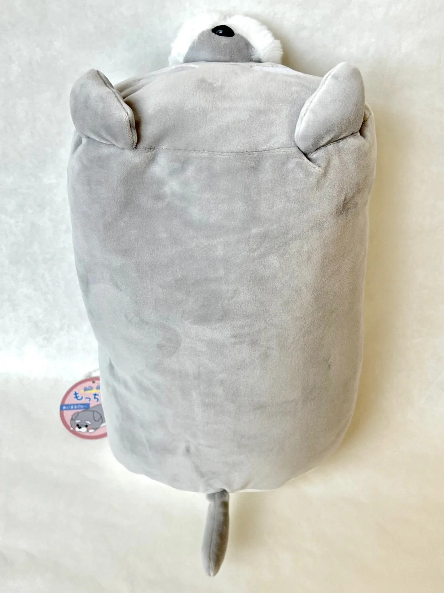 63368 GREY DOG PILLOW PLUSH-3