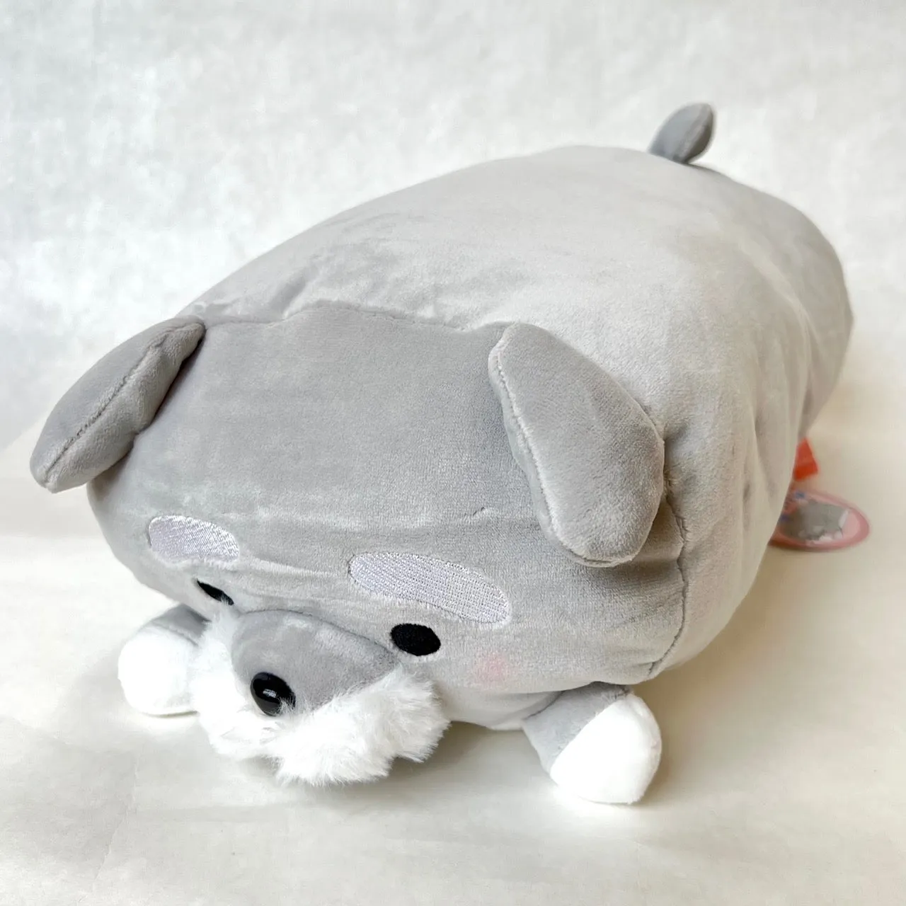 63368 GREY DOG PILLOW PLUSH-3