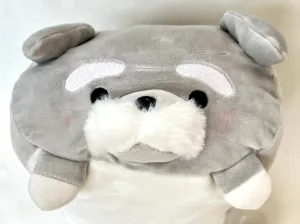 63368 GREY DOG PILLOW PLUSH-3