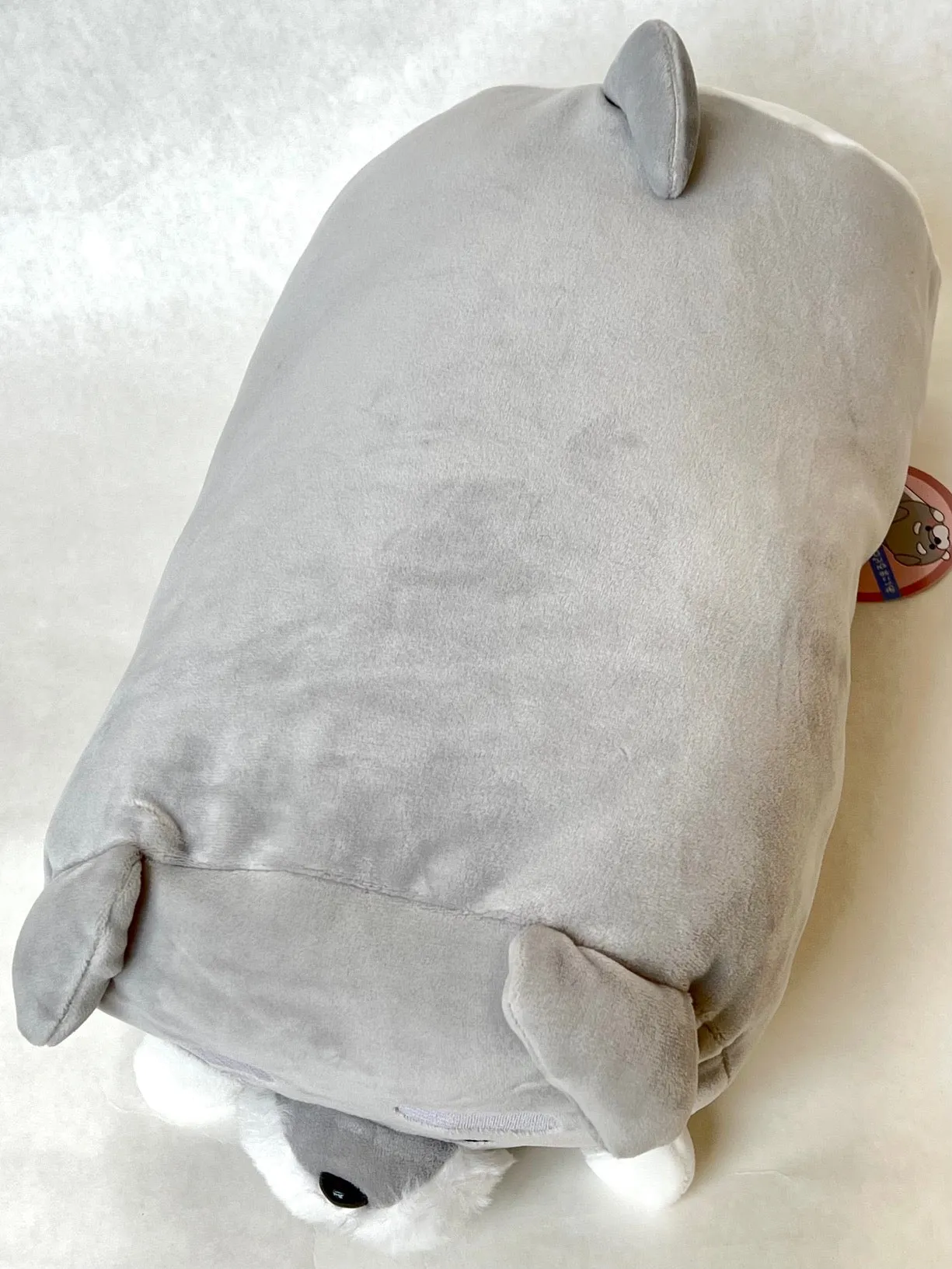 63368 GREY DOG PILLOW PLUSH-3