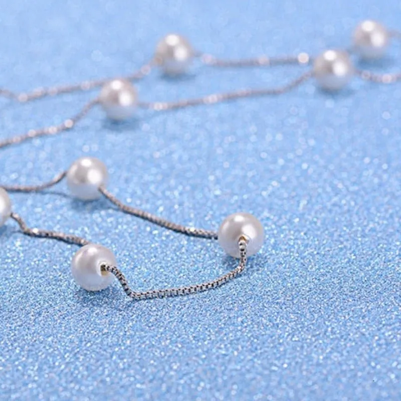 6mm Pearl Freshwater Choker Necklace Jewelry For Women