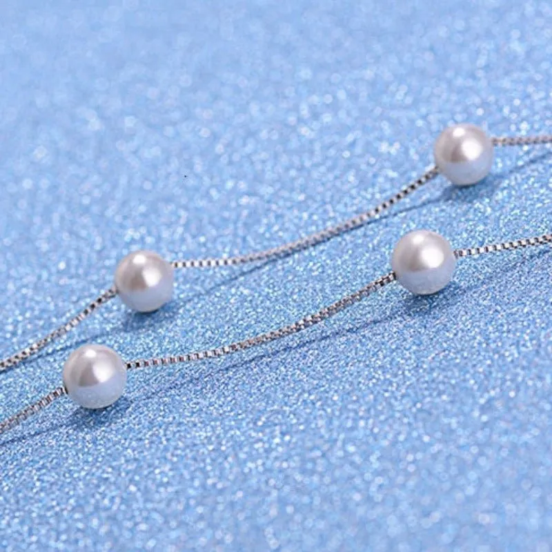 6mm Pearl Freshwater Choker Necklace Jewelry For Women