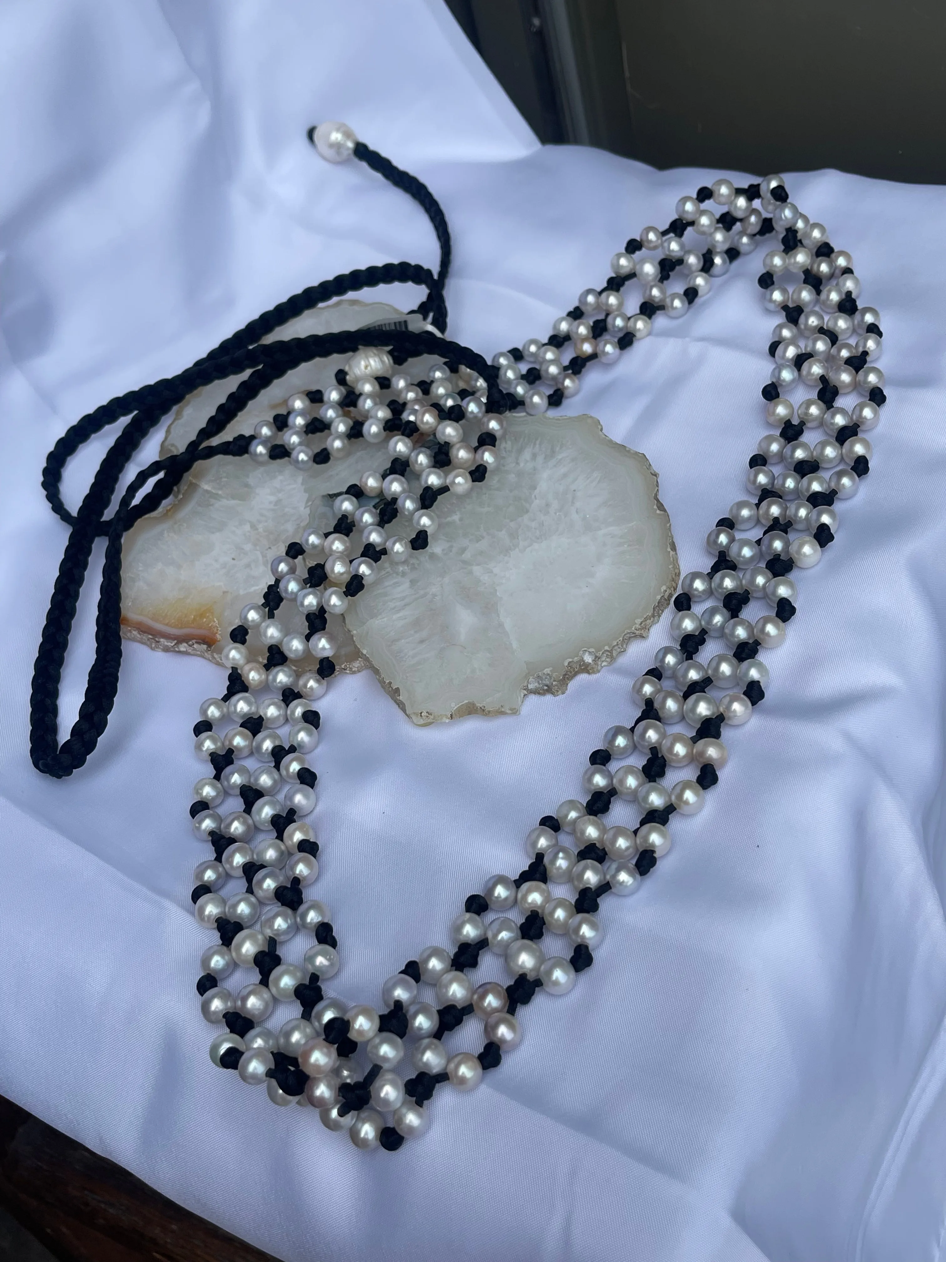 72” Freshwater Pearl Necklace/Belt