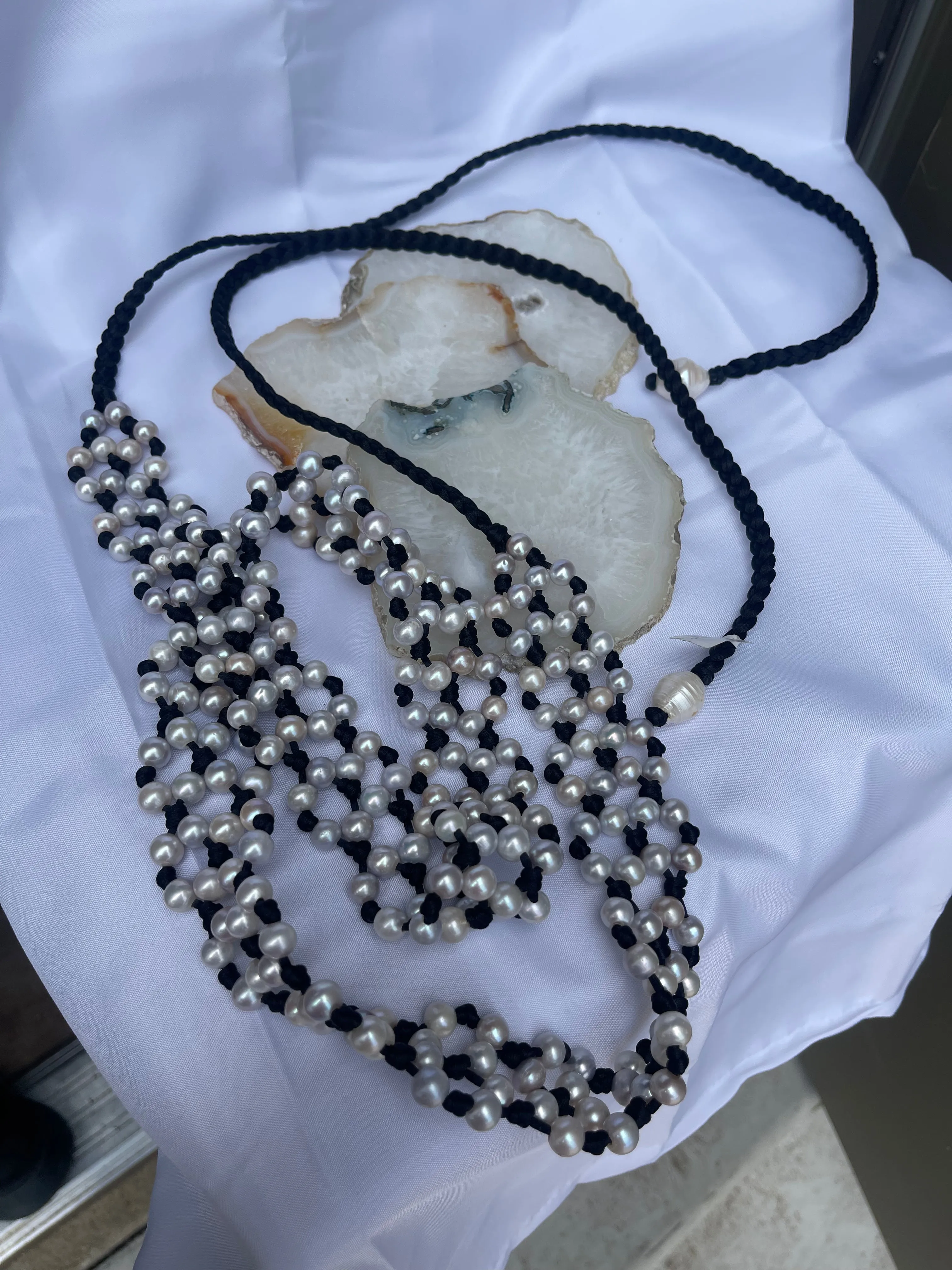 72” Freshwater Pearl Necklace/Belt