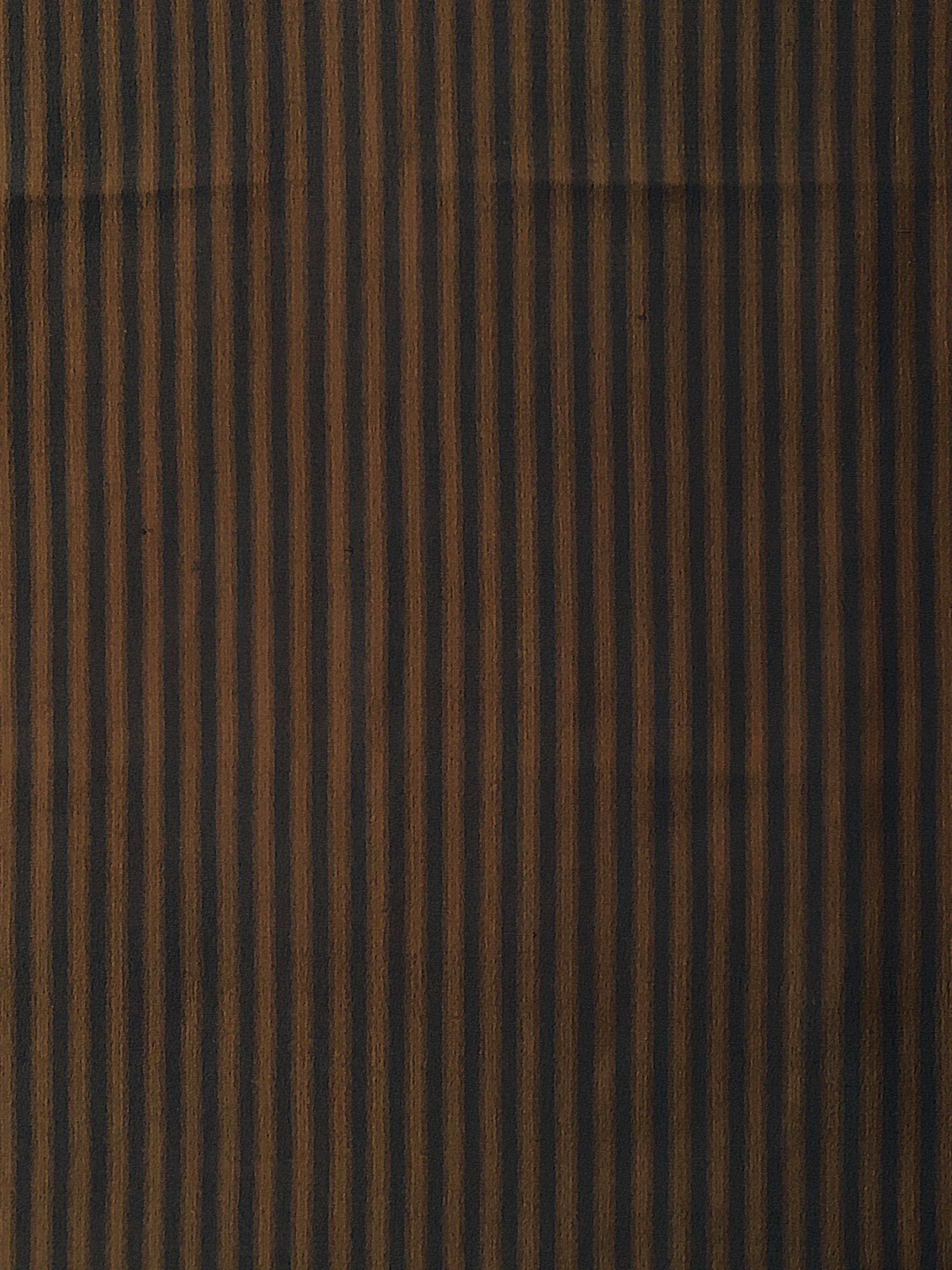 7375:1960s Japanese Vintage Kimono Silk Fabric,AraiHari,39in.Pc., Stripes