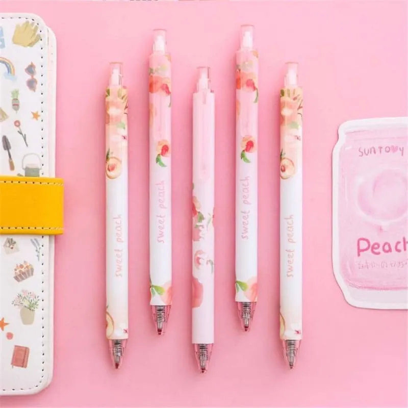 8 Pics Set Kawaii Pastel Pink Sakura Gel Pens SP16238