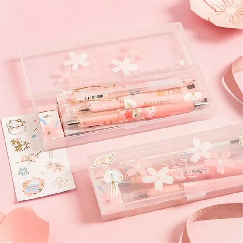 8 Pics Set Kawaii Pastel Pink Sakura Gel Pens SP16238