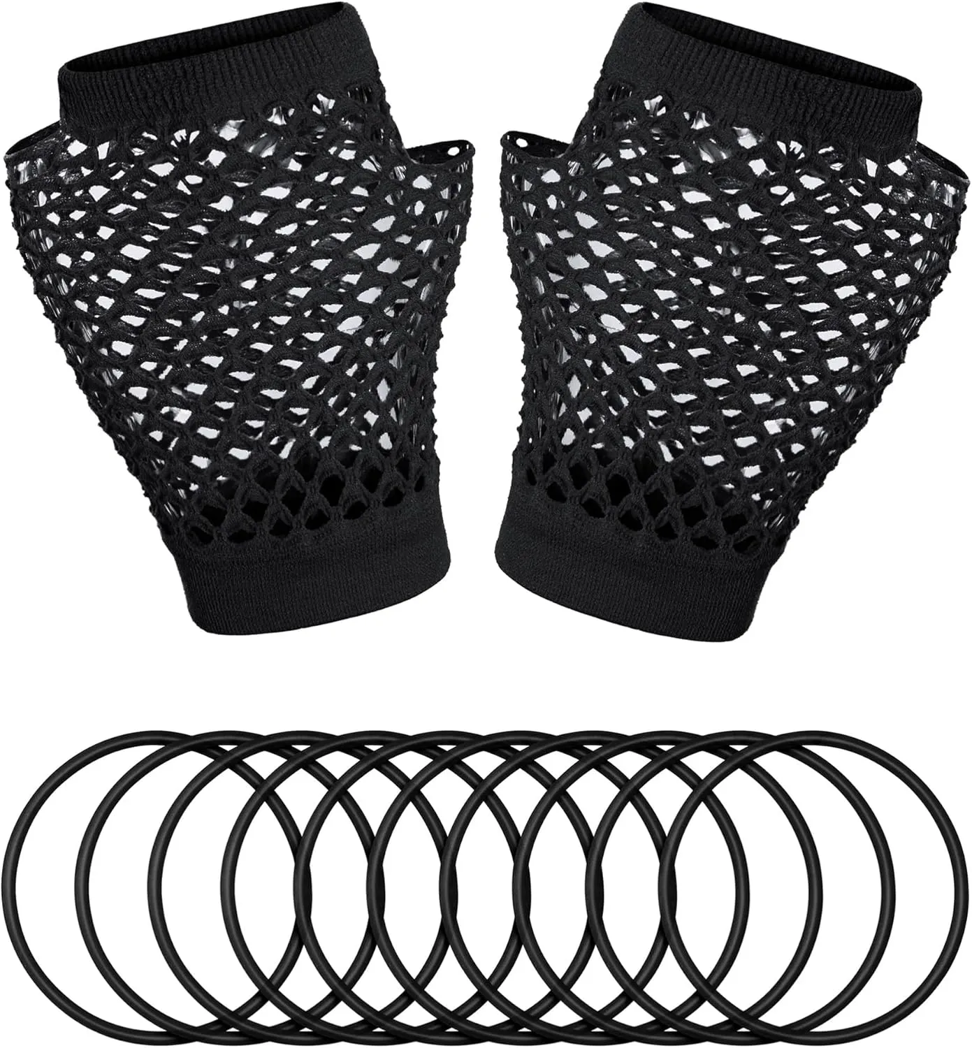 80S Fancy Dress Costume Accessories Bag Headband Errings Gloves Necklace Bracelt Leg Warmers Party Outfit Set