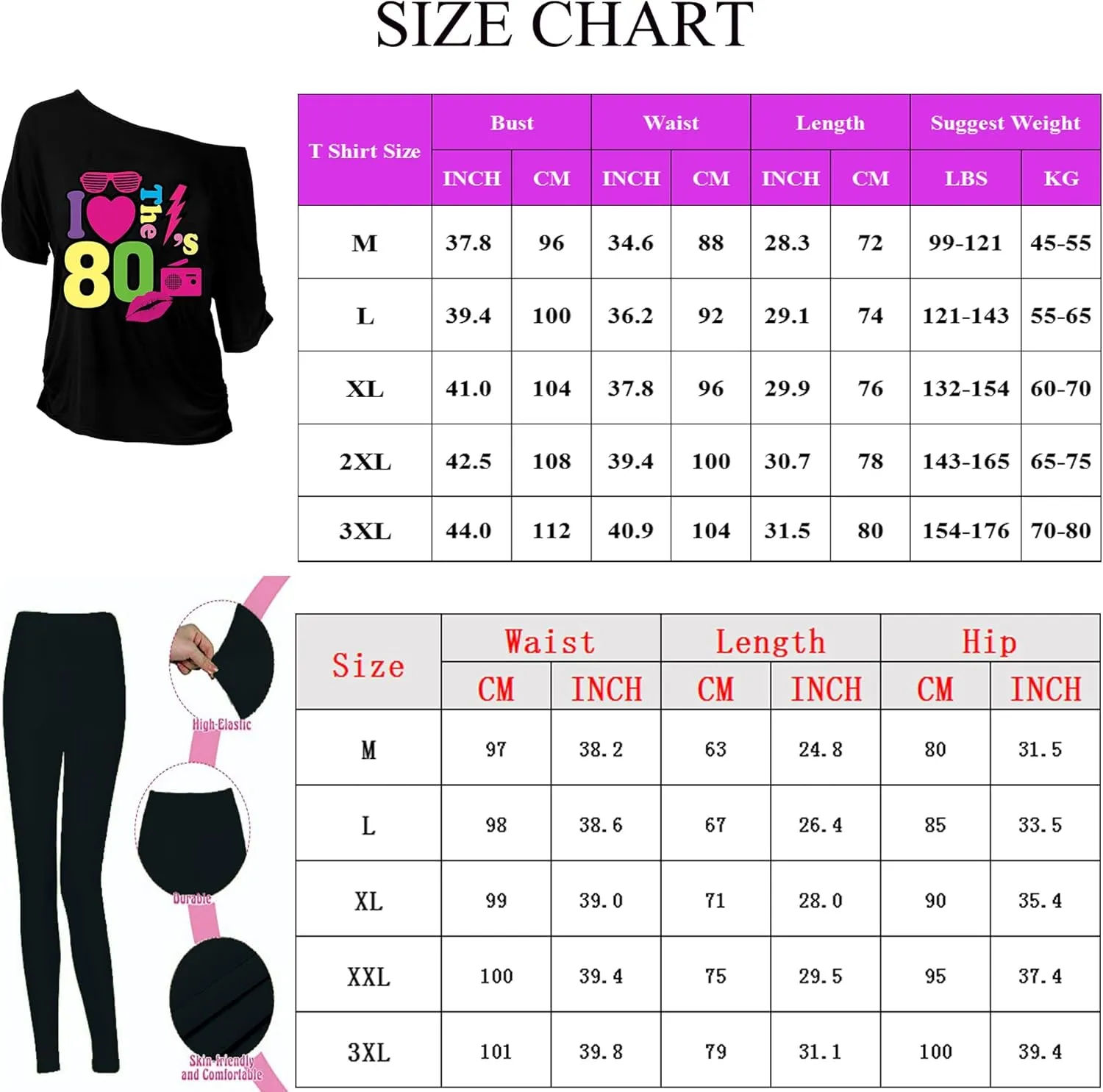 80s Outfits for Women The 80's Costume Accessories for Women 1980s Costume 22 Pcs 80s Party Halloween outfits