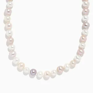 925 Sterling Silver Freshwater Multicolor Pearl Necklace