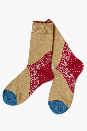 96 Yarns Heel Paisley Bandana Socks
