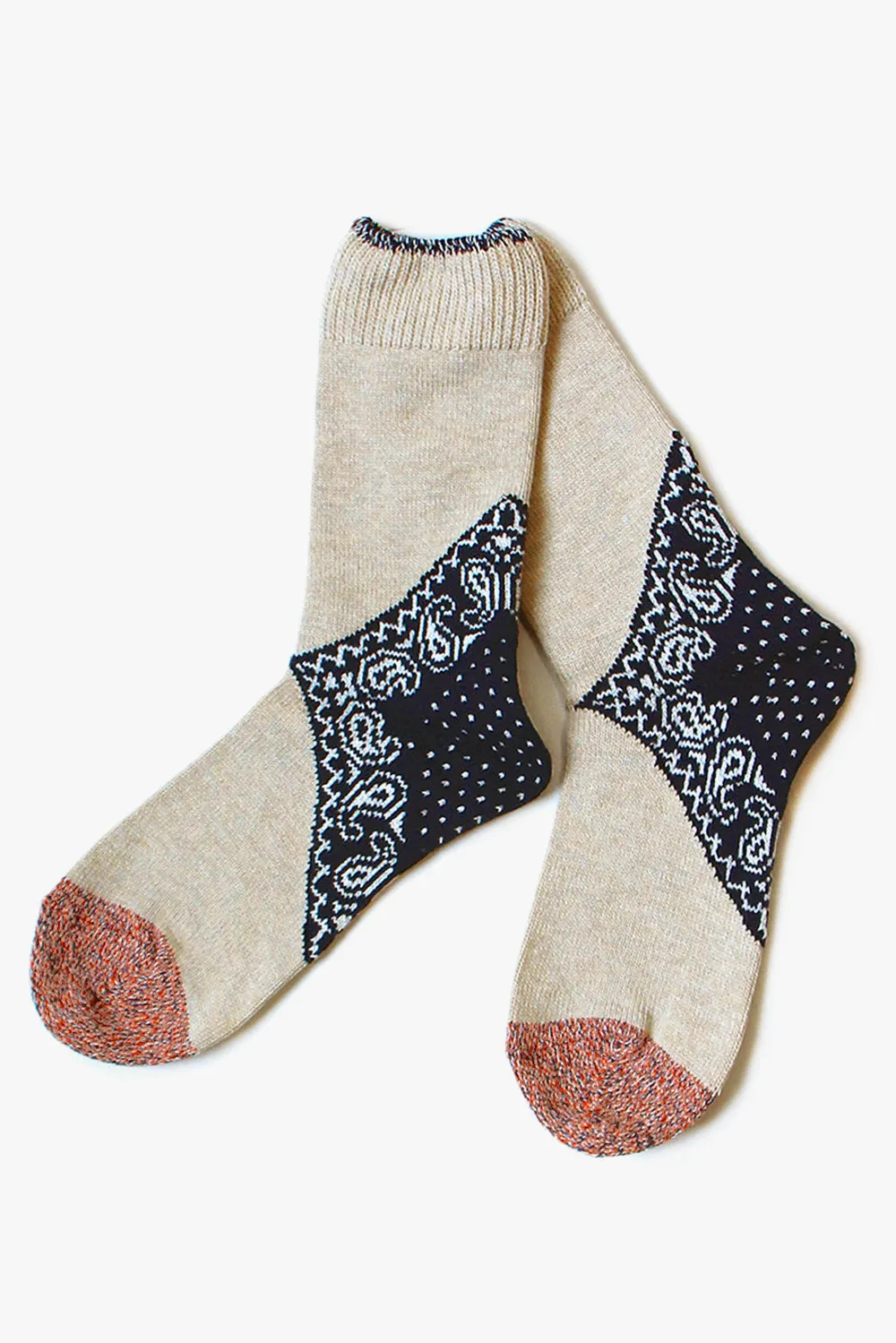 96 Yarns Heel Paisley Bandana Socks