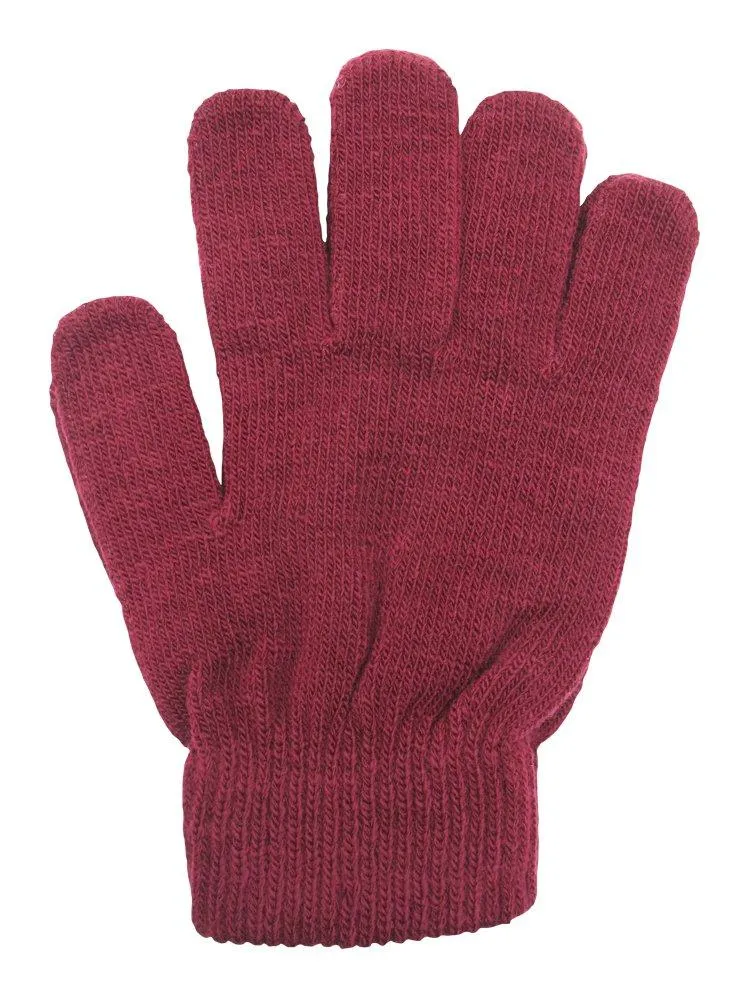 A&R Sports Knit Gloves One Size Berry