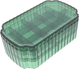 ABOOFAN Jewelry Organizer Box for Earrings and Rings Elegant Dustproof Storage Case with Multiple Compartments Stylish Desktop Jewelry Holder