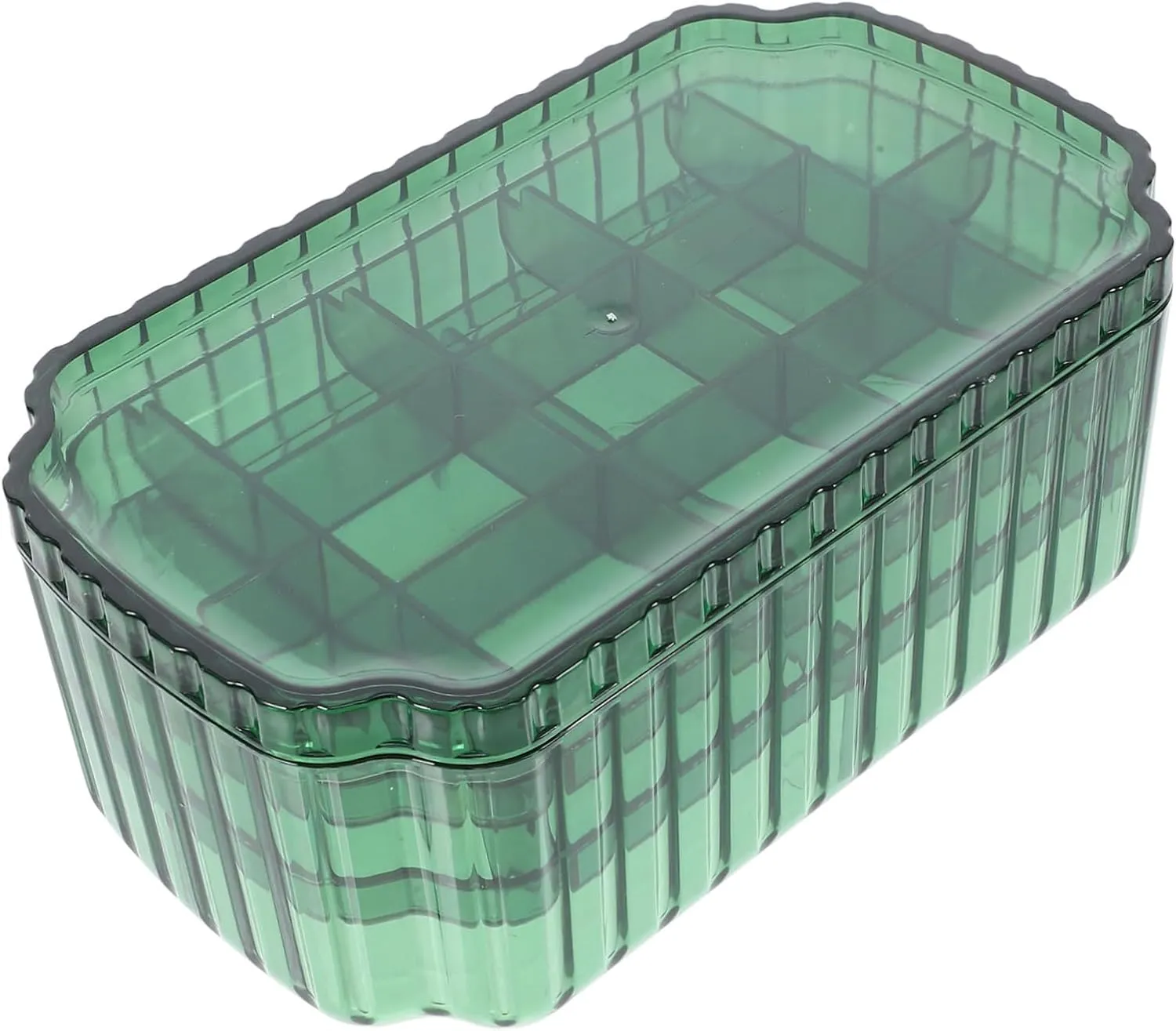 ABOOFAN Jewelry Organizer Box for Earrings and Rings Elegant Dustproof Storage Case with Multiple Compartments Stylish Desktop Jewelry Holder